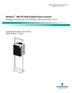 NetSure -48V DC Bulk Output Power System