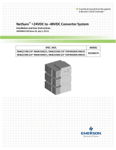 NetSure +24VDC to -48VDC Converter System