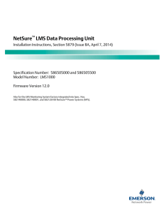 NetSure LMS Data Processing Unit