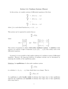 Section 11.3: Nonlinear Systems (Theory)