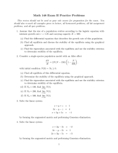 Math 148 Exam II Practice Problems