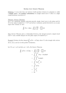 Section 14.4: Green’s Theorem