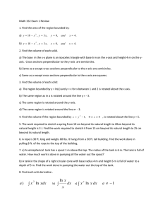 Math 152 Exam 1 Review a)