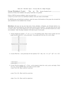 Group Worksheet (5 pts): Yes or No