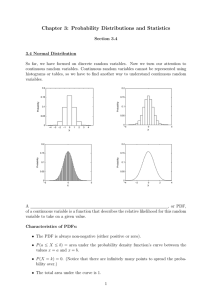 Chapter 3: Probability Distributions and Statistics