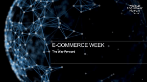E-COMMERCE WEEK The Way Forward 1