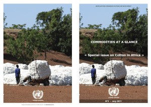 COMMODITIES AT A GLANCE « Special issue on Cotton in Africa »
