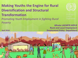 Making Youths the Engine for Rural Diversification and Structural Transformation