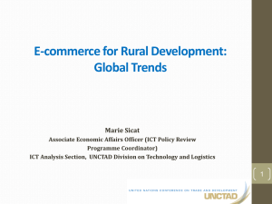 E-commerce for Rural Development: Global Trends Marie Sicat