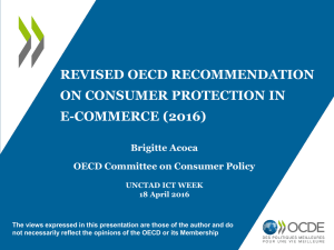 REVISED OECD RECOMMENDATION ON CONSUMER PROTECTION IN E-COMMERCE (2016)
