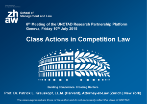 Class Actions in Competition Law  6