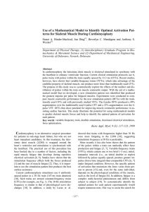 Use of a Mathematical Model to Identify Optimal Activation Pat-