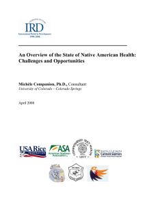 ______________________________ An Overview of the State of Native American Health: