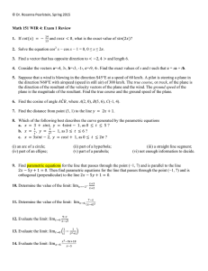 Math 151 WIR 4: Exam 1 Review  1. 2.
