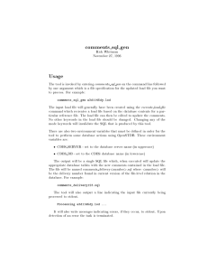 comments sql gen Usage