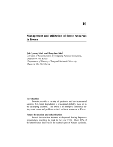 10 Management and utilization of forest resources in Korea