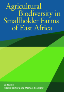Agricultural Biodiversity in Smallholder Farms of East Africa