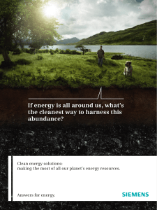 If energy is all around us, what’s abundance? Clean energy solutions: