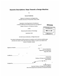 Dynamic  Descriptions: Steps  Towards  a Design ...