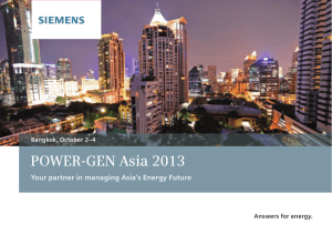 POWER-GEN Asia 2013 Your partner in managing Asia’s Energy Future