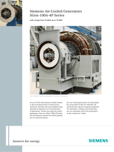 Siemens Air-Cooled Generators SGen-100A-4P Series