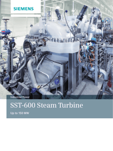 SST-600 Steam Turbine Up to 150 MW Industrial Power