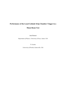 Performance of the Local Cathode Strip Chamber Trigger in a