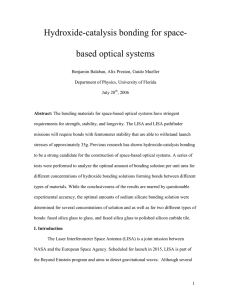 Hydroxide-catalysis bonding for space- based optical systems