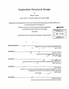 Explorative  Structural  Design Rory P. Clune