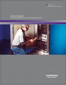 Turnkey Solutions Creating Dependable Communications Networks Services  for Business-Critical Continuity