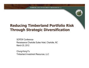 Reducing Timberland Portfolio Risk Through Strategic Diversification