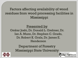 Factors affective availability of wood residues from wood processing facilities in Mississippi