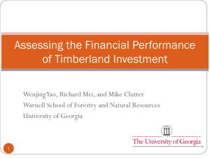 Assessing the Financial Performance of Timberland Investment