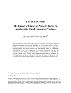 Lost in the Clouds: The Impact of Changing Property Rights on