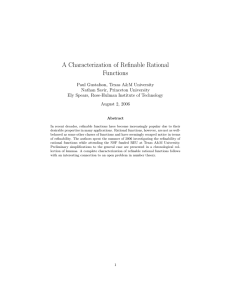 A Characterization of Refinable Rational Functions