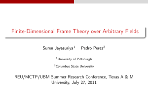 Finite-Dimensional Frame Theory over Arbitrary Fields