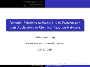 Binomial Solutions to Smale’s 17th Problem and Caleb Xavier Bugg