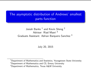 The asymptotic distribution of Andrews’ smallest parts function