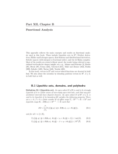 Part XII, Chapter B Functional Analysis