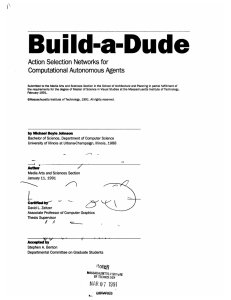 Build-a-Dude Action Selection Networks for Computational  Autonomous  Agents