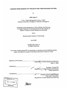 LESSONS  FROM  SCIENCE  CITY  PROJECTS ... by LEE,  Huey Yi B.