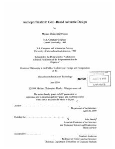 Audioptimization:  Goal-Based  Acoustic  Design