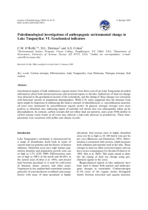 Paleolimnological investigations of anthropogenic environmental change in