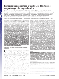 Ecological consequences of early Late Pleistocene megadroughts in tropical Africa