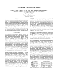 Accuracy and Composability in NODAS Gilbert C. Wong , Gerard K. Tse