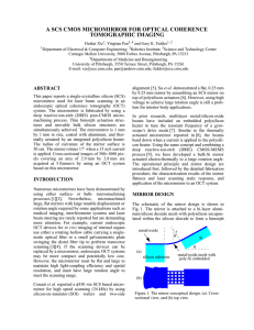 A SCS CMOS MICROMIRROR FOR OPTICAL COHERENCE TOMOGRAPHIC IMAGING