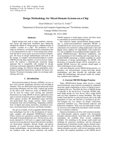 Design Methodology for Mixed-Domain Systems-on-a-Chip
