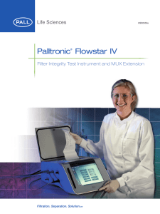 Palltronic Flowstar IV Filter Integrity Test Instrument and MUX Extension USD2555a