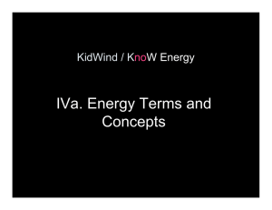IVa. Energy Terms and Concepts KidWind / K no