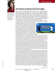The Road to Balanced Oversight EDITORIAL